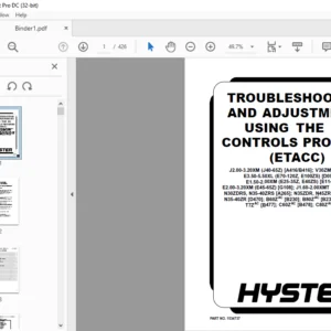 Hyster J160 Service Manual - PDF DOWNLOAD