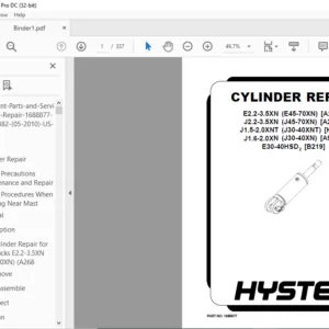 Hyster K160 (J1.5-2.0XNT J30-40XNT) Service Manual - PDF DOWNLOAD