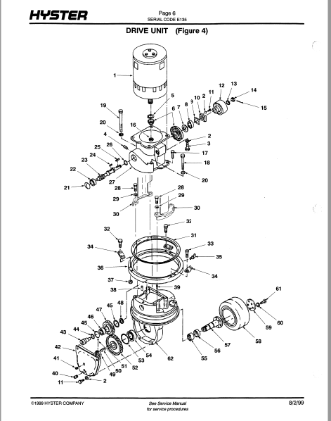 Hyster Walkie W60-80XT (E135) Parts Manual - PDF DOWNLOAD ...