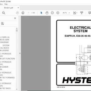 Hyster Z943 (E30-50FR, E30FR-24) Service Manual - PDF DOWNLOAD