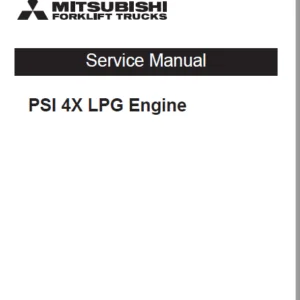 Mitsubishi GC45K STR Forklift Trucks Service Manuals - PDF DOWNLOAD