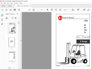 BT 25 30 30L 35 CBE AC Power E Range Service Manual 036-0409-02 - PDF DOWNLOAD