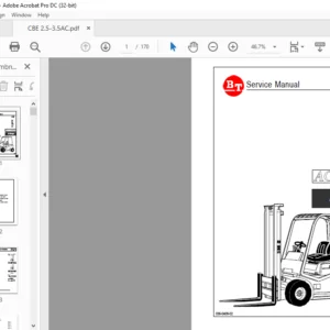 BT 25 30 30L 35 CBE AC Power E Range Service Manual 036-0409-02 - PDF DOWNLOAD