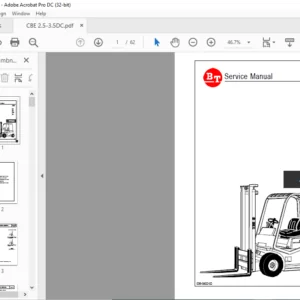 BT CBE 25 30 30L 35 E Range Service Manual - PDF DOWNLOAD