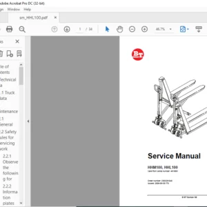 BT HHM100 HHL100 Service Manual 230329-040 - PDF DOWNLOAD
