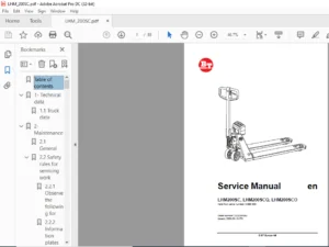BT LHM200SC LHM200SCQ LHM200SCO Service Manual - PDF DOWNLOAD