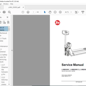 BT LHM200SC LHM200SCQ LHM200SCO Service Manual - PDF DOWNLOAD
