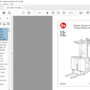 BT OM BT OMW BT OMC BT OMCW Product family OM Master Service Manual - PDF DOWNLOAD