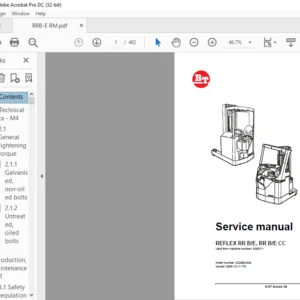 BT REFLEX RR B/E RR B/E CC Service Manual 232808-040 - PDF DOWNLOAD
