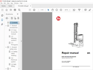 BT RRE140 160 180 200 250 Repair Manual 7510399-020 - PDF DOWNLOAD