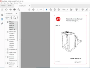 BT SL 2.0 Product family SL Master Service Manual 170422-040 - PDF DOWNLOAD