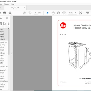 BT SL 2.0 Product family SL Master Service Manual 170422-040 - PDF DOWNLOAD