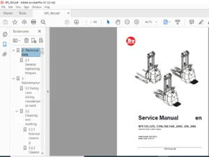 BT SPE125 125L 135S 160 160L 200D 200 200L Service Manual 230076-040 - PDF DOWNLOAD