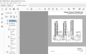 BT VRE125 VRE150 VRE125SF Service Manual 7549080-040 - PDF DOWNLOAD