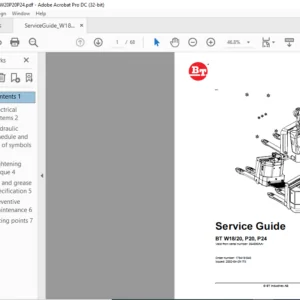BT W18 20 P20 P24 Service Guide Manual 179418-040 - PDF DOWNLOAD