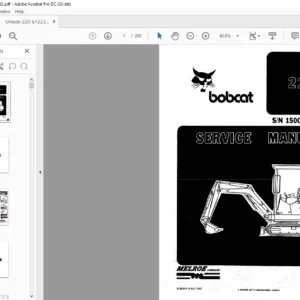 Bobcat 220 Service Manual SN 15001 & Above - PDF DOWNLOAD