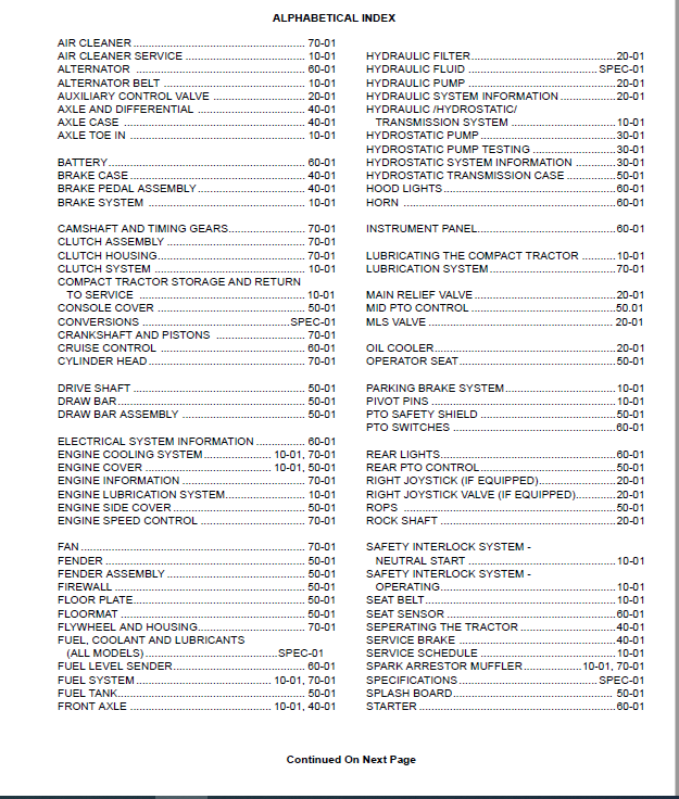 Bobcat CT225 CT230 & CT235 Compact Tractor Service Manual - PDF ...