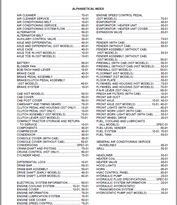 Bobcat CT335 Compact Tractor Service Manual - PDF DOWNLOAD