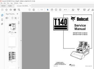 Bobcat T140 Service Manual 6903153 (2-06) - PDF DOWNLOAD