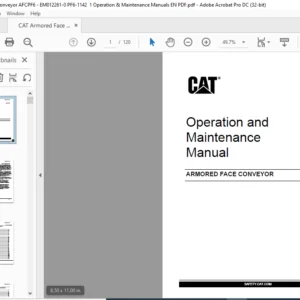 CAT Armored Face Conveyor ARMORED FACE CONVEYOR Operation & Maintenance Manual - PDF DOWNLOAD