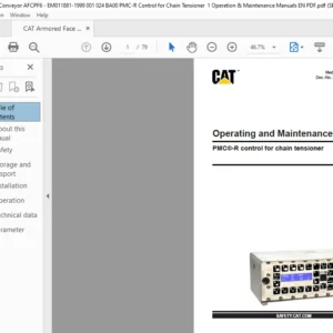 CAT Armored Face Conveyor PMC®-R control for chain tensioner Operation & Maintenance Manual - PDF DOWNLOAD