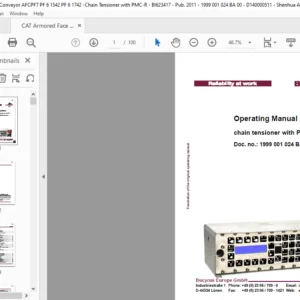 CAT Armored Face Conveyor chain tensioner with PMC®-R Operation & Maintenance Manual - PDF DOWNLOAD