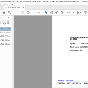 CAT Armored Face Conveyor Ударно-валковая дробилка SK 0909 Pervomaiskaja Инструкция по эксплуатации - PDF DOWNLOAD (Russian)