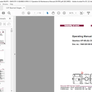 CAT Beamed Stageloader BSLPF5 Operation & Maintenance Manuals  - PDF DOWNLOAD