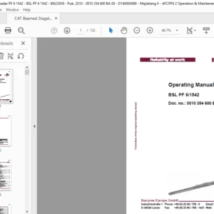 CAT Beamed Stageloader BSL PF 61542 Operation Maintenance Manual - PDF DOWNLOAD