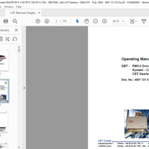 CAT Beamed Stageloader DBT PMC with CST Gearbox Operation & Maintenance Manual - PDF DOWNLOAD