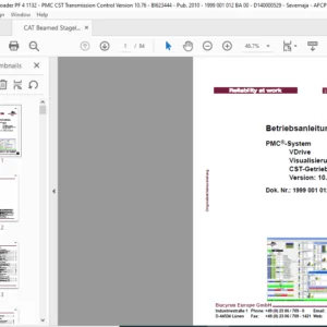 CAT Beamed Stageloader PMC CST-Getriebesteuerung Version 10.76 Betriebsanleitung -  PDF DOWNLOAD (German)