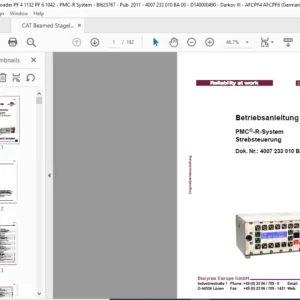 CAT Beamed Stageloader PMC-R-System Strebsteuerung Betriebsanleitung - PDF DOWNLOAD (German)