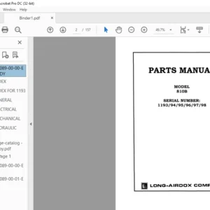 CAT Continuous Haulage 810B PARTS Manual – PDF DOWNLOAD