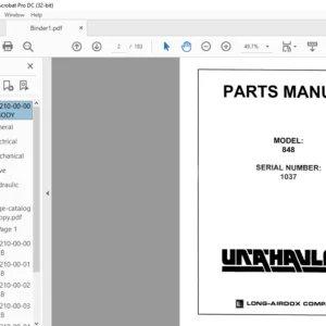 CAT Continuous Haulage 848 Parts Manual - PDF DOWNLOAD