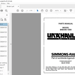 CAT  Continuous Haulage  848X90-1 040 Parts Catalog Manual - PDF DOWNLOAD