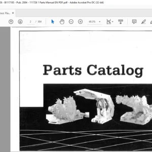 CAT Continuous Haulage DBT 25M-2 PARTS Catalog Manual – PDF DOWNLOAD