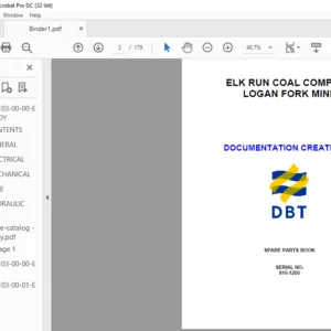 CAT Continuous Haulage DBT 810A PARTS Manual - PDF DOWNLOAD