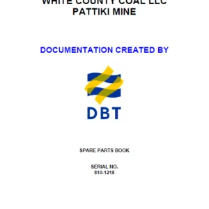 CAT Continuous Haulage DBT 810B PARTS Manual - PDF DOWNLOAD