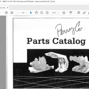 CAT Continuous Haulage DBT Perry co Parts Manual - PDF DOWNLOAD