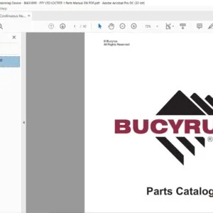 CAT Continuous Haulage Hydr. Tensioning Device PTY LTD LOCTITE 1 Parts Manual - PDF DOWNLOAD