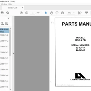 CAT Continuous Haulage MBC & PB Parts Catalog Manual - PDF DOWNLOAD
