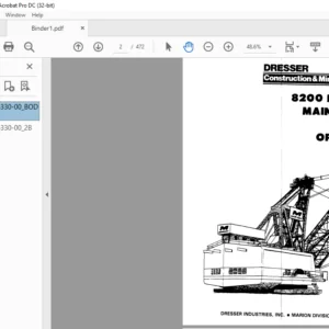CAT DRAGLINE 8200 DRAGLINE MAINTENANCE AND OPERATION MANUAL - PDF DOWNLOAD