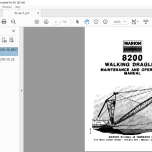CAT DRAGLINE  8200 WALKING DRAGLINE MAINTENANCE AND OPERATION MANUAL - PDF DOWNLOAD