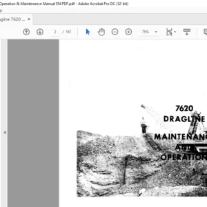 CAT Dragline Marion 7260 Dragline Operation And Maintenance Manual - PDF DOWNLOAD