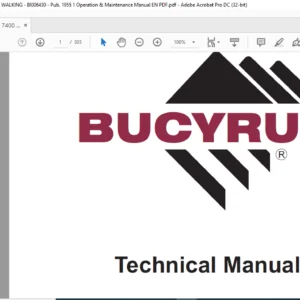CAT Dragline MARION 7400 ELECTRIC Operation And Maintenance Manual - PDF DOWNLOAD