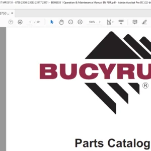 CAT Dragline Marion 8750 Walking Dragline Parts Catalog Manual - PDF DOWNLOAD