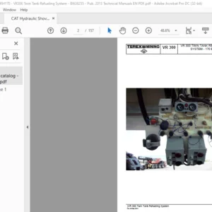 CAT Hydraulic Shovel VR 300 Terex  Technical Manual - PDF DOWNLOAD