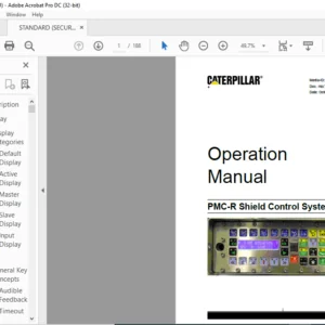 CAT Roof Support PMC-R Shield Control System Operation Manual - PDF DOWNLOAD