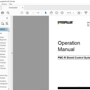 CAT Roof Support PMC-R Shield Control System Operation Manual - PDF DOWNLOAD
