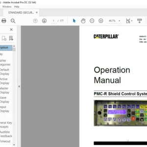 CAT Roof Support PMC-R Shield Control System Operation Manual